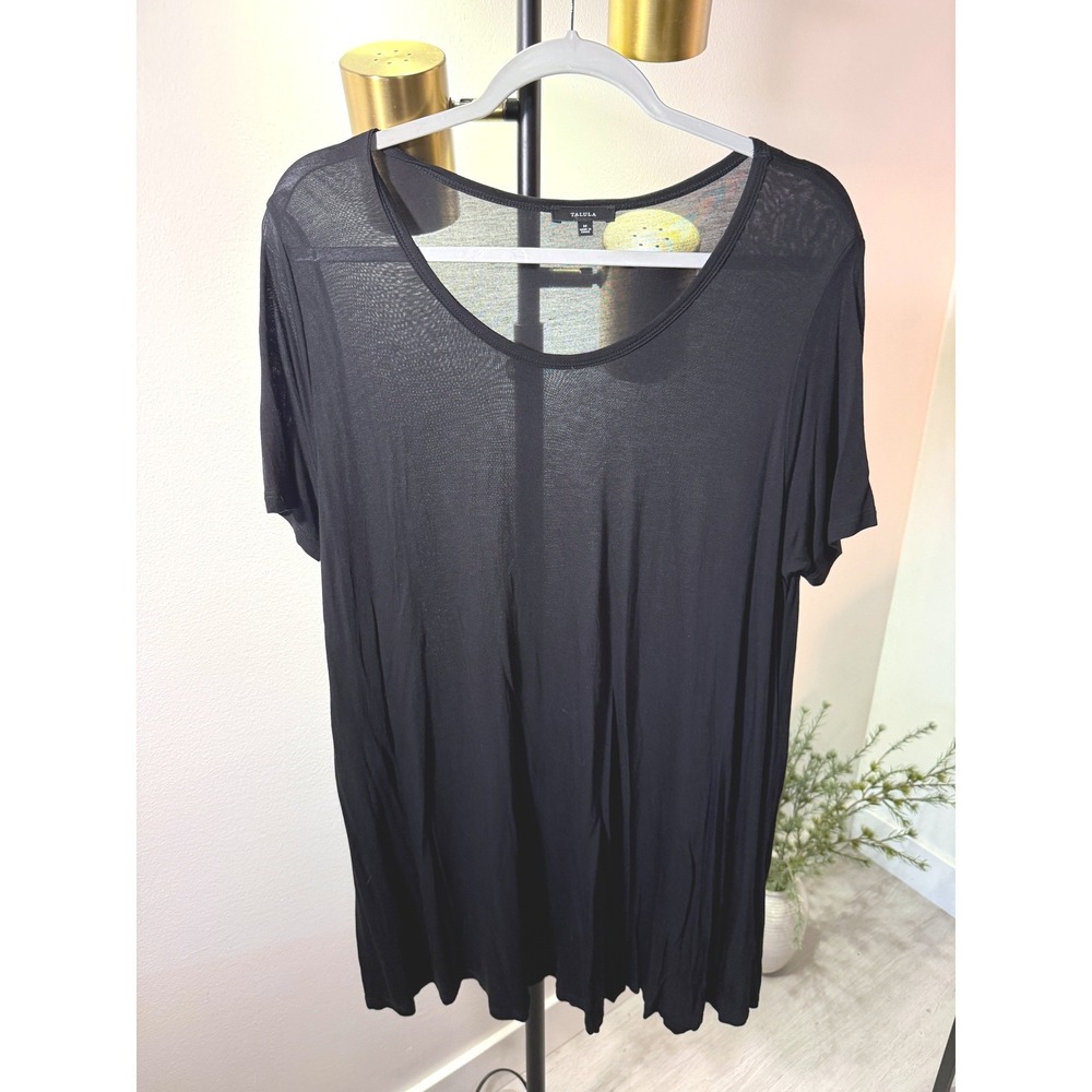 Talula scoopneck mini black jersey viscose day comfort loungewear easy knit cozy